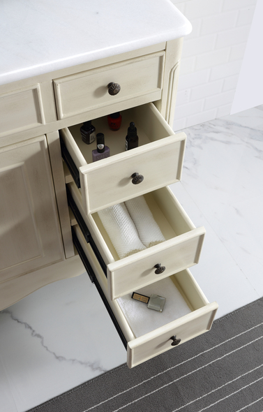 lowes small sink vanity Modetti White Pearl Traditional