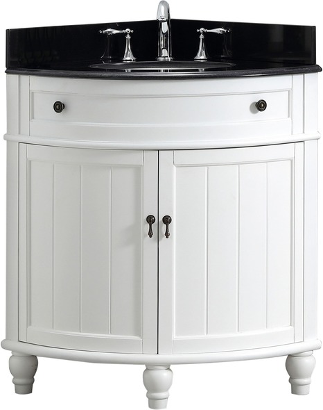one sink long vanity Modetti Pure White Traditional