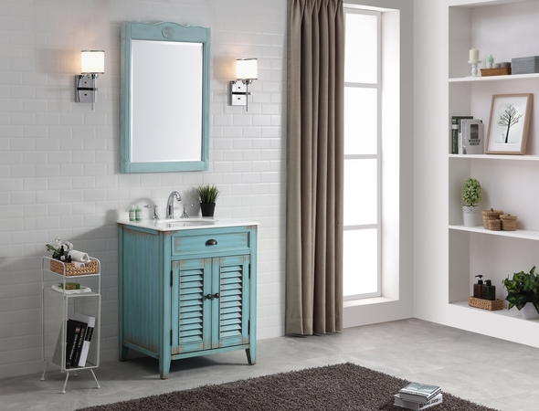 bathroom basin and toilet unit Modetti Bright Blue Cottage