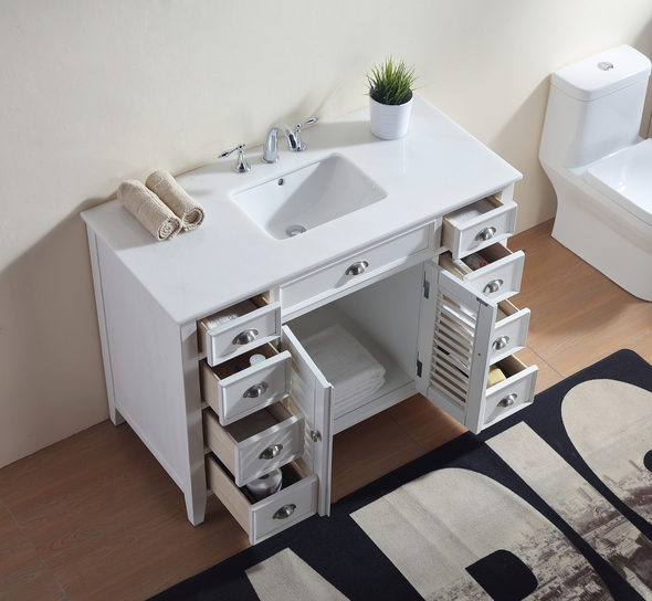 Modetti Bathroom Vanities Pure White Cottage