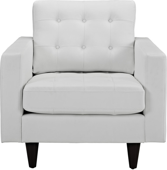 king chair for living room Modway Furniture Sofas and Armchairs White