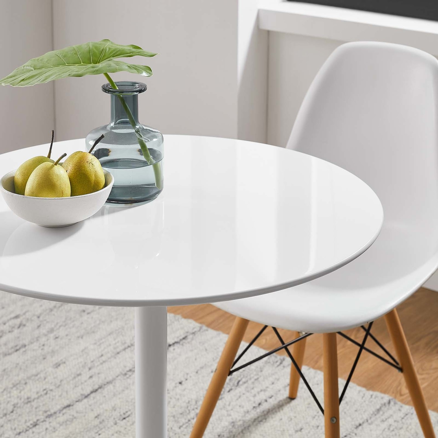 round dining table near me Modway Furniture Bar and Dining Tables Dining Room Tables White