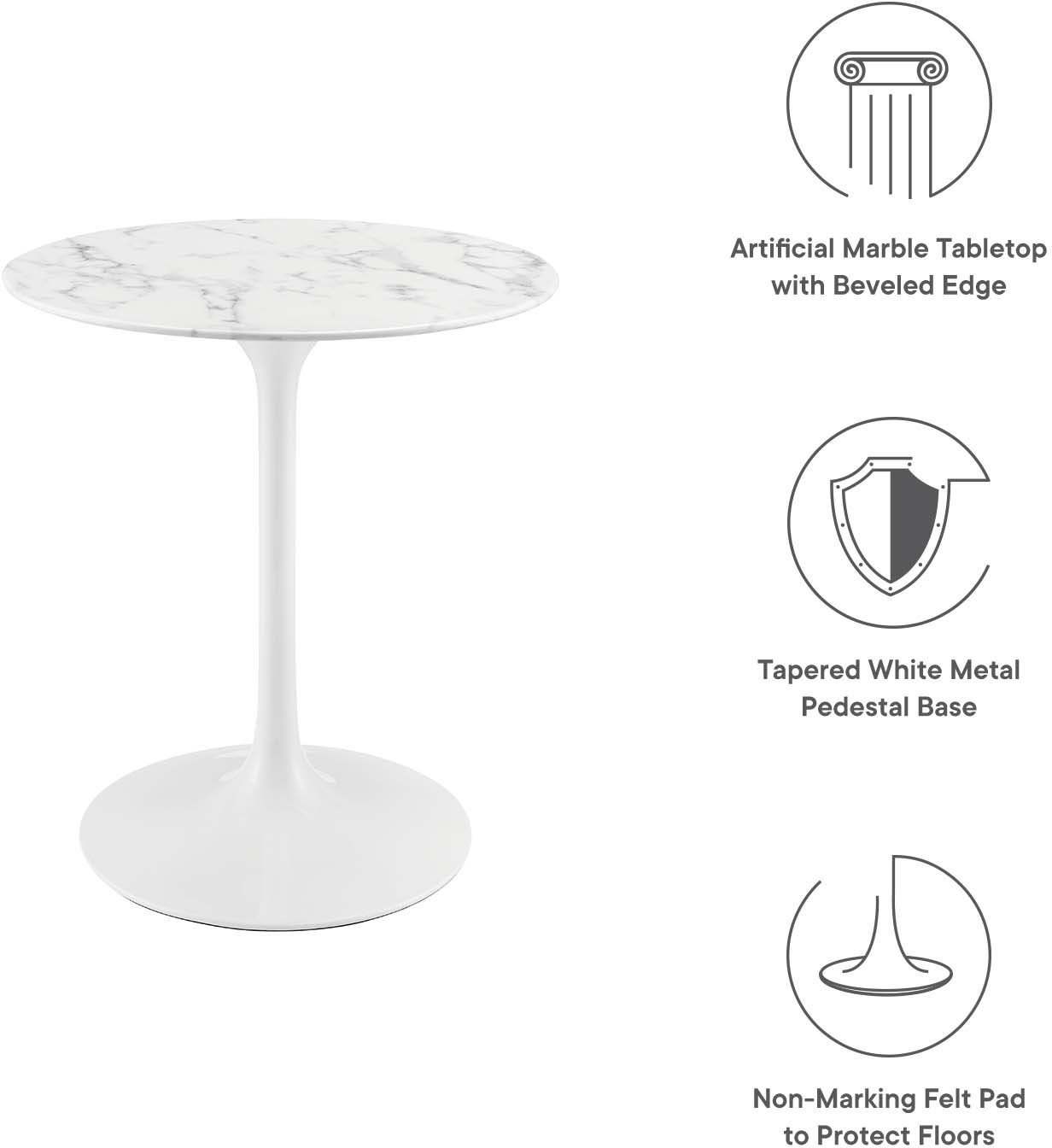 cheap dining table Modway Furniture Bar and Dining Tables White