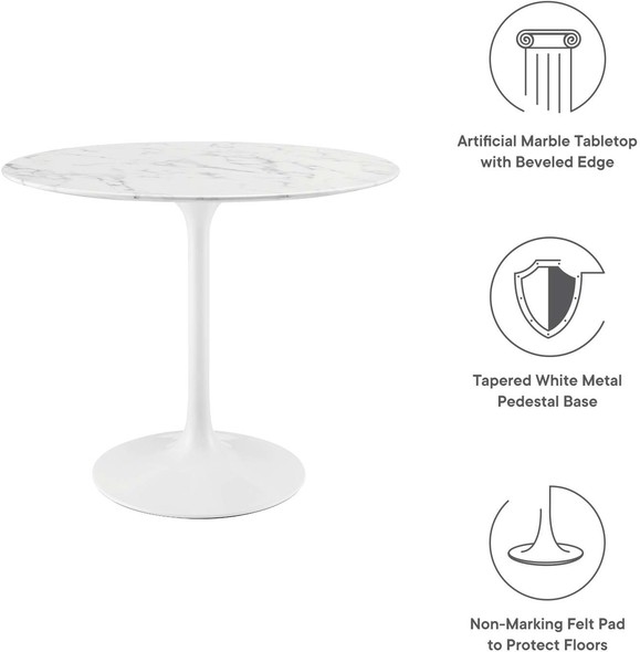 discount dining room tables Modway Furniture Bar and Dining Tables White