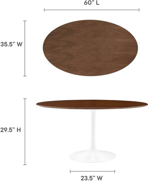 cheap marble dining table and chairs Modway Furniture Bar and Dining Tables Walnut