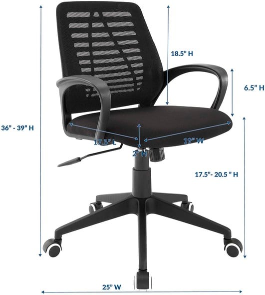 cheap desk and chair Modway Furniture Office Chairs Black
