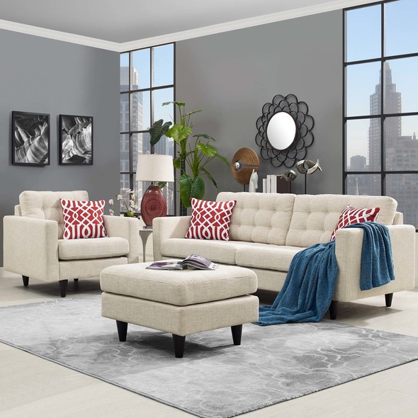 oversized sectional sofa with chaise Modway Furniture Sofas and Armchairs Beige