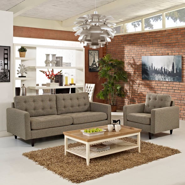 sectional sofa cream color Modway Furniture Sofas and Armchairs Oatmeal