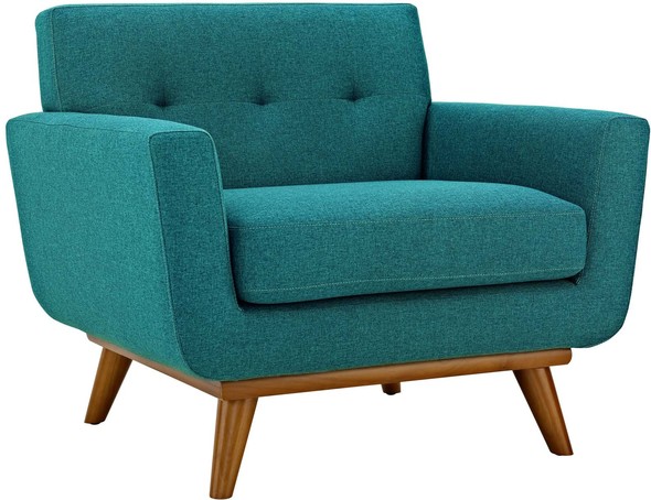 leather contemporary sofa Modway Furniture Sofas and Armchairs Teal