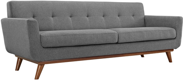 sectional with chaise nearby Modway Furniture Sofas and Armchairs Expectation Gray
