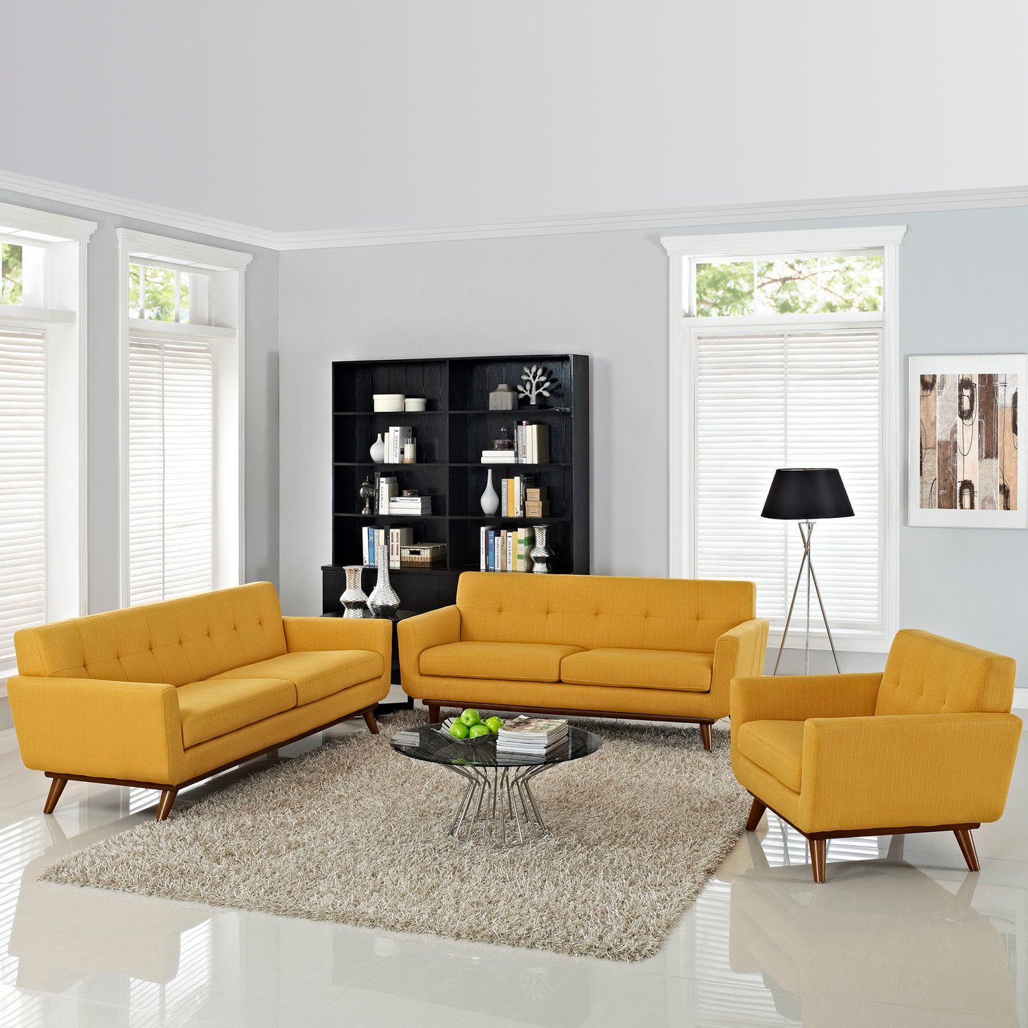 black sectional sofa Modway Furniture Sofas and Armchairs Citrus