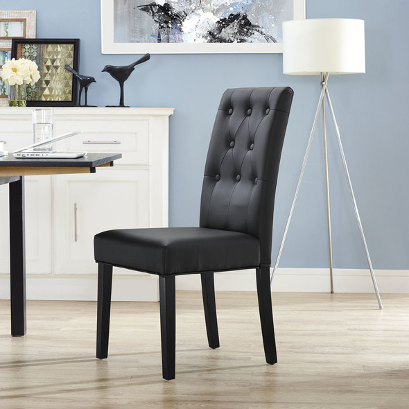 small kitchen nook table and chairs Modway Furniture Dining Chairs Black
