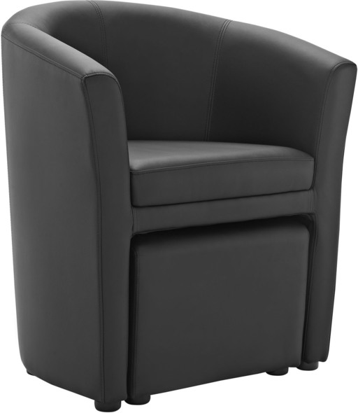 small lounge chair for bedroom Modway Furniture Sofas and Armchairs Black