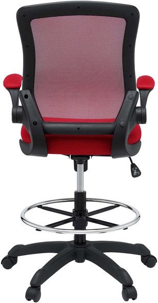 fur computer chair Modway Furniture Office Chairs Office Chairs Red