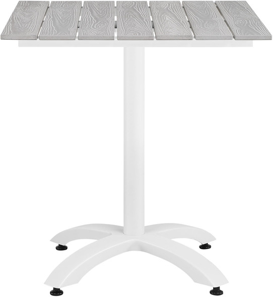 circle kitchen table Modway Furniture Bar and Dining Dining Room Tables White Light Gray