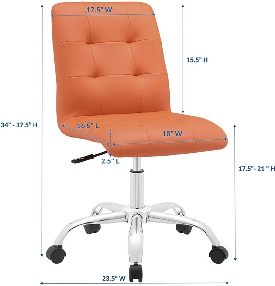 beige desk chair Modway Furniture Office Chairs Orange
