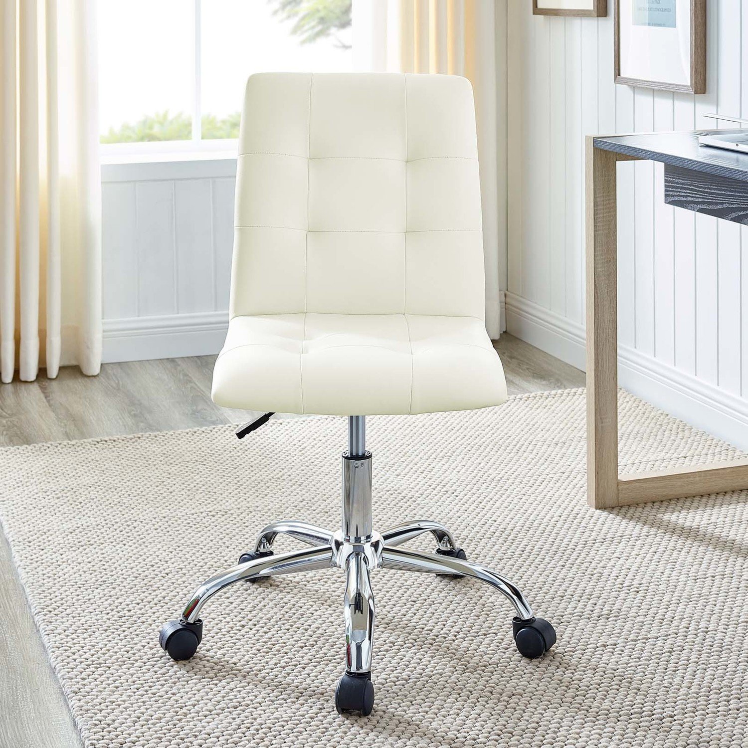 stool computer chair Modway Furniture Office Chairs White