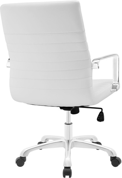 office chair with folding arms Modway Furniture Office Chairs White