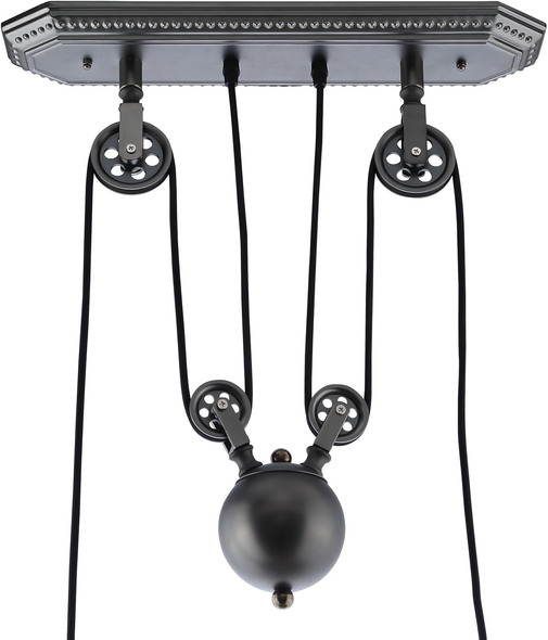 three light globe pendant Modway Furniture Ceiling Lamps Silver