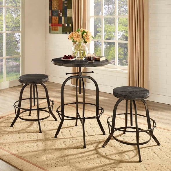 counter stool seat height Modway Furniture Dining Chairs Bar Chairs and Stools Black