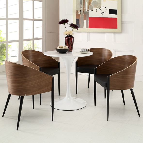 dining room table and chairs with leaf Modway Furniture Dining Chairs Walnut