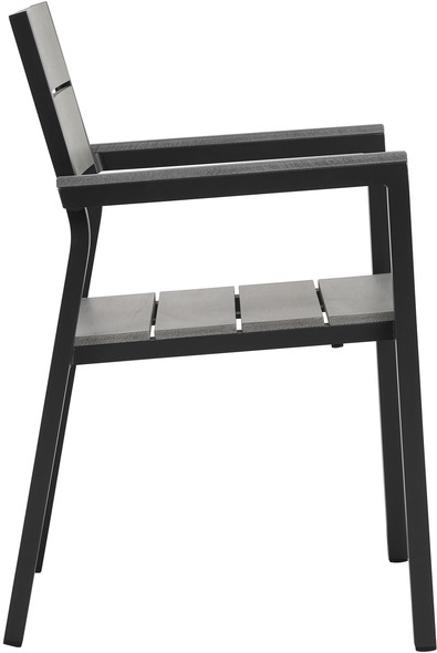 chair with black legs Modway Furniture Bar and Dining Brown Gray