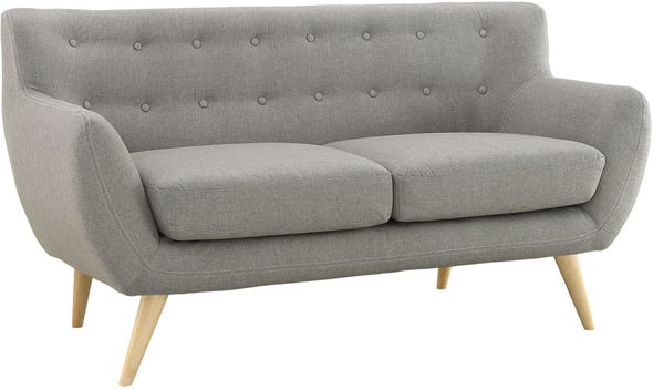 sectional couch for small living room Modway Furniture Sofas and Armchairs Light Gray