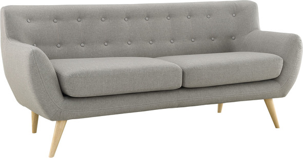 sofa in home Modway Furniture Sofas and Armchairs Light Gray