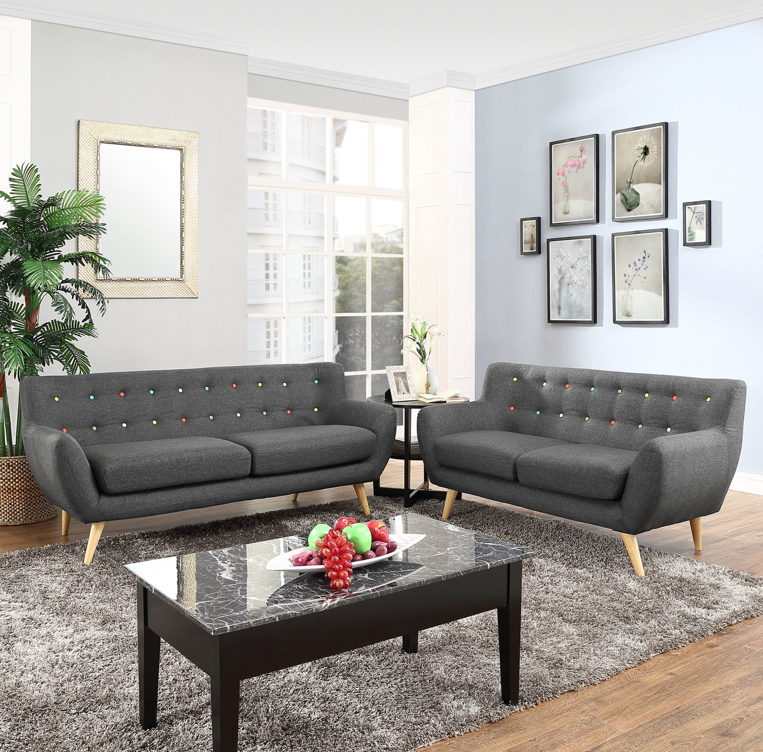 grey sectional couch near me Modway Furniture Sofas and Armchairs Gray
