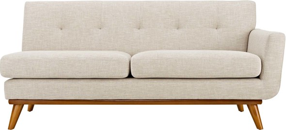 white sleeper sectional Modway Furniture Sofas and Armchairs Beige