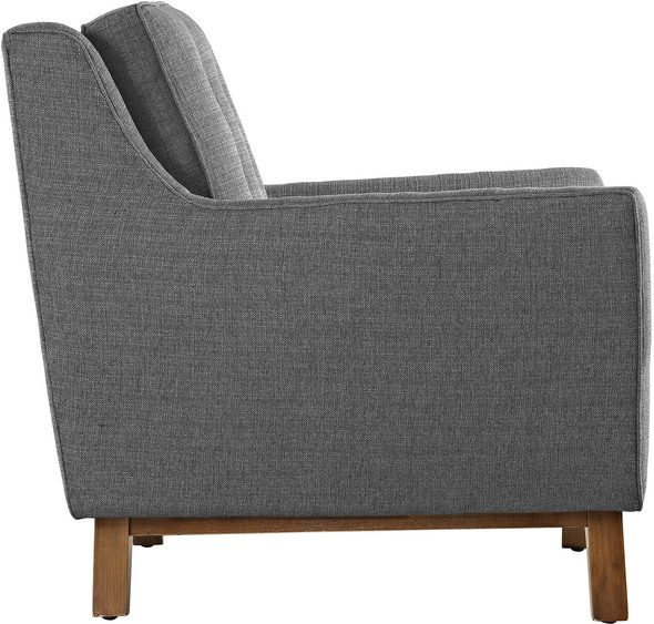 reading lounge chair for bedroom Modway Furniture Sofas and Armchairs Gray