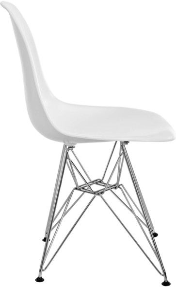 dining set Modway Furniture Dining Chairs White
