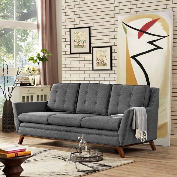 discount sectional sofas near me Modway Furniture Sofas and Armchairs Gray