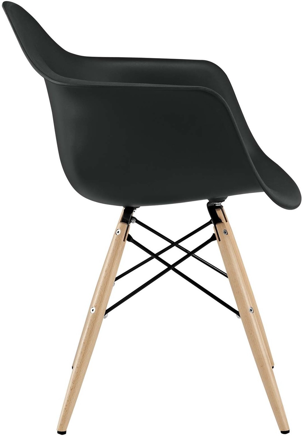 olive chair Modway Furniture Dining Chairs Black