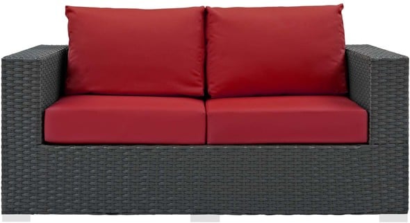 modern couches for sale Modway Furniture Sofa Sectionals Canvas Red
