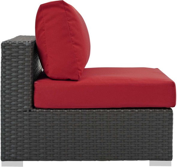 patio seating furniture Modway Furniture Sofa Sectionals Canvas Red