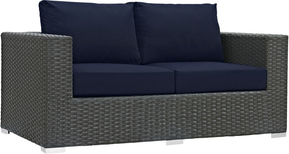 turquoise patio Modway Furniture Sofa Sectionals Canvas Navy