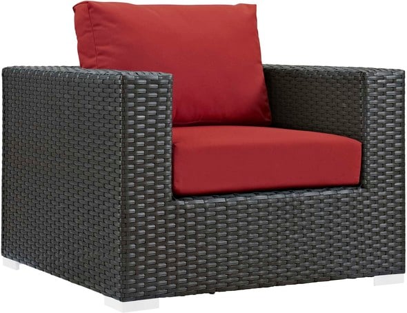 outdoor corner sofa and dining table Modway Furniture Sofa Sectionals Canvas Red