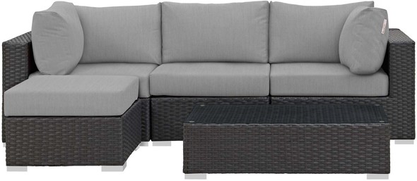 deck furniture cheap Modway Furniture Sofa Sectionals Canvas Gray
