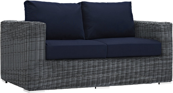 beige outdoor sofa Modway Furniture Sofa Sectionals Canvas Navy