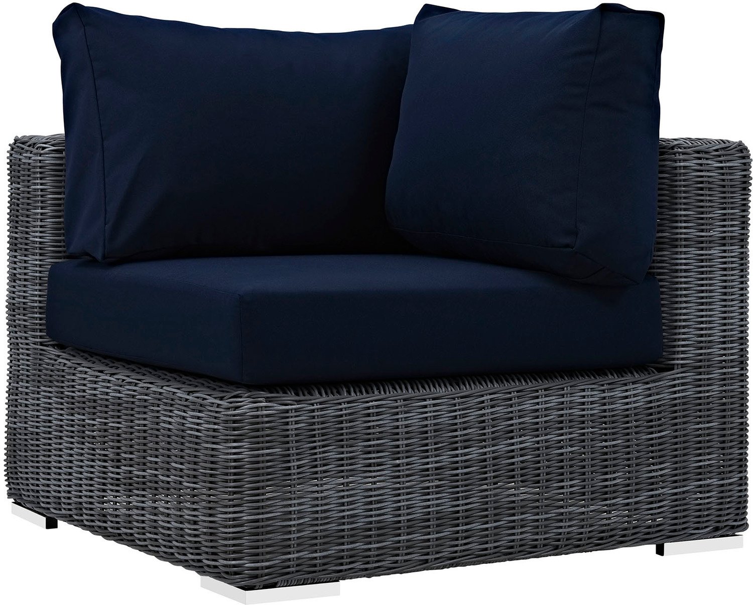 grey garden corner sofa Modway Furniture Sofa Sectionals Canvas Navy