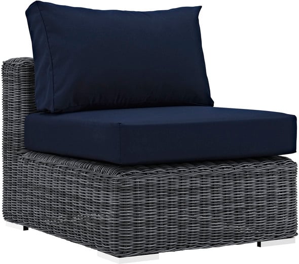 l shaped sofa garden Modway Furniture Sofa Sectionals Canvas Navy