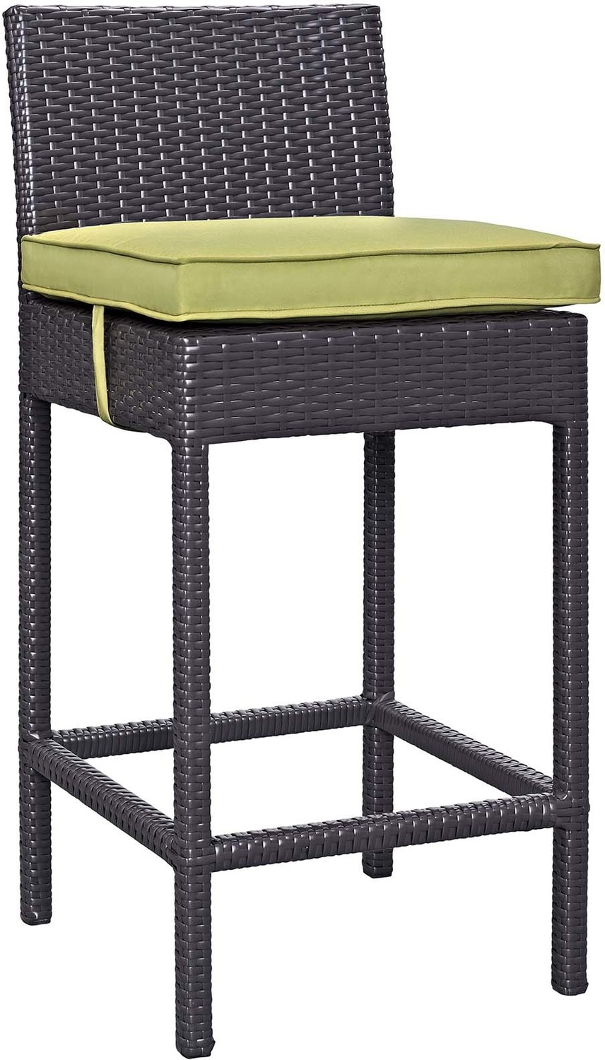 outdoor patio bar table and stools Modway Furniture Bar and Dining Espresso Peridot