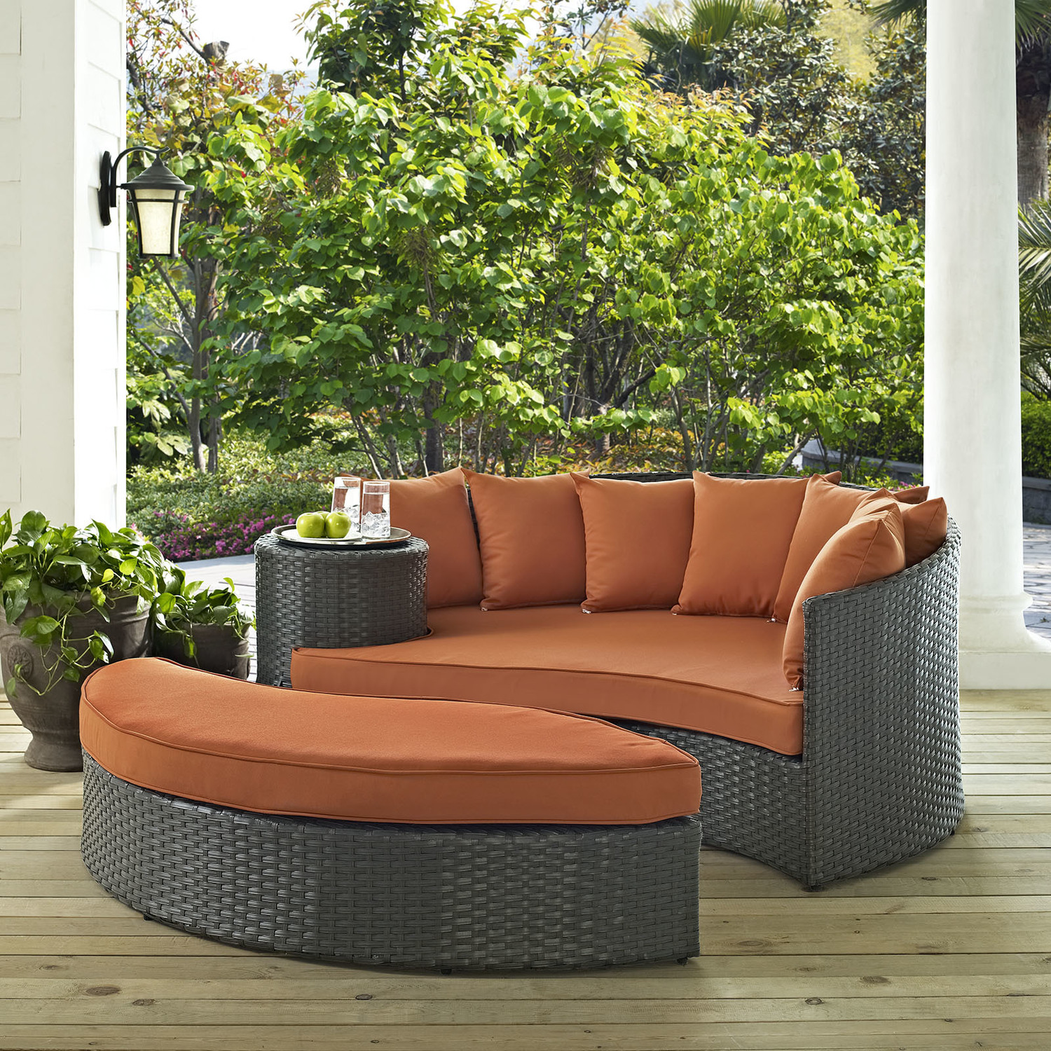 garden bed chair Modway Furniture Daybeds and Lounges Canvas Tuscan