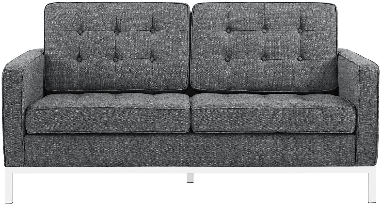 navy blue couch Modway Furniture Sofas and Armchairs Gray