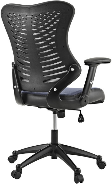 net visitor chair Modway Furniture Office Chairs Gray