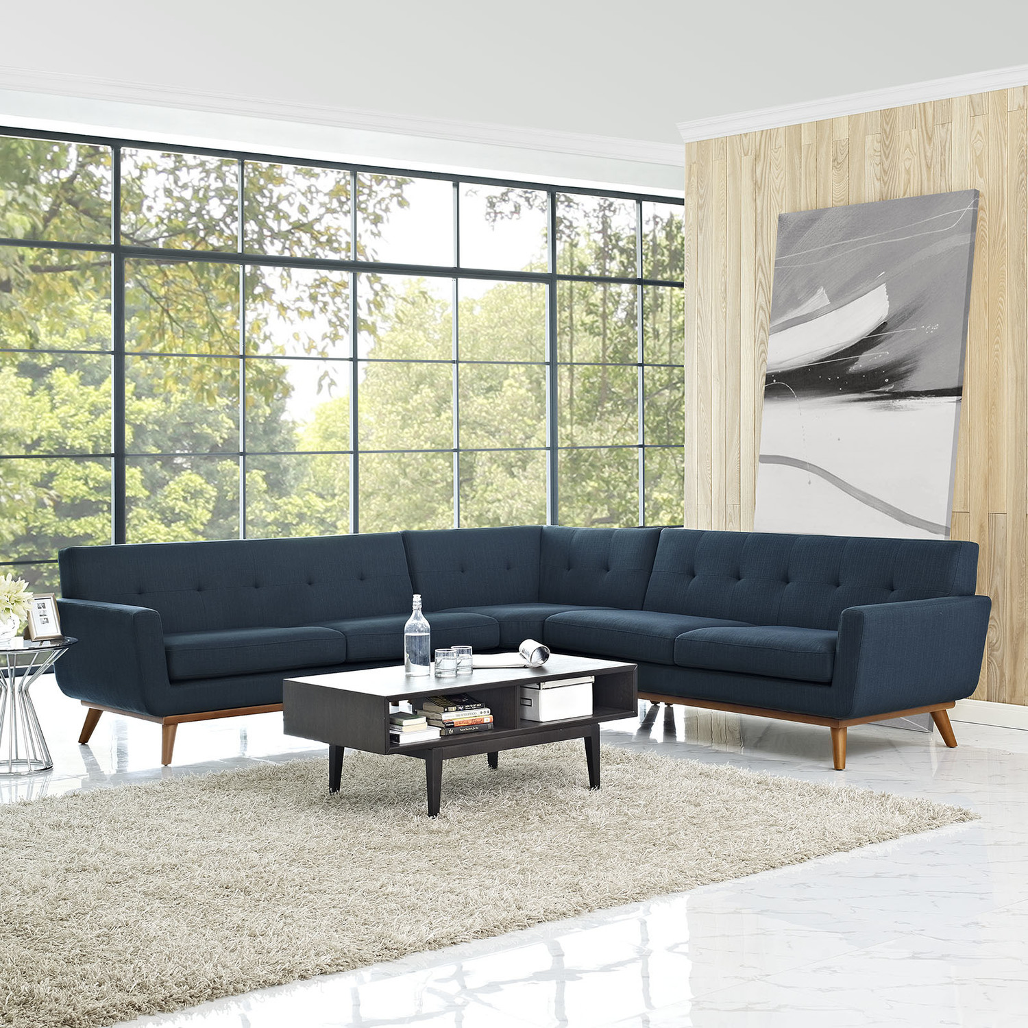 sectional couch and chair set Modway Furniture Sofas and Armchairs Azure