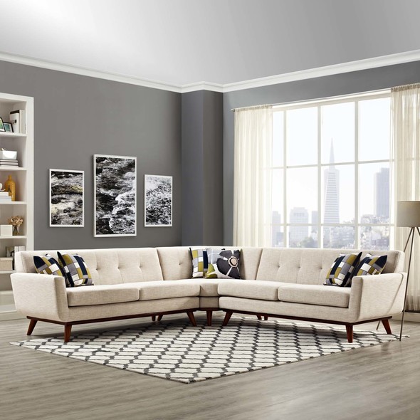 sectional sofa clearance Modway Furniture Sofas and Armchairs Beige