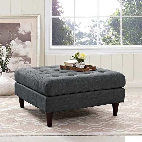 accent seating chairs Modway Furniture Benches and Stools Gray