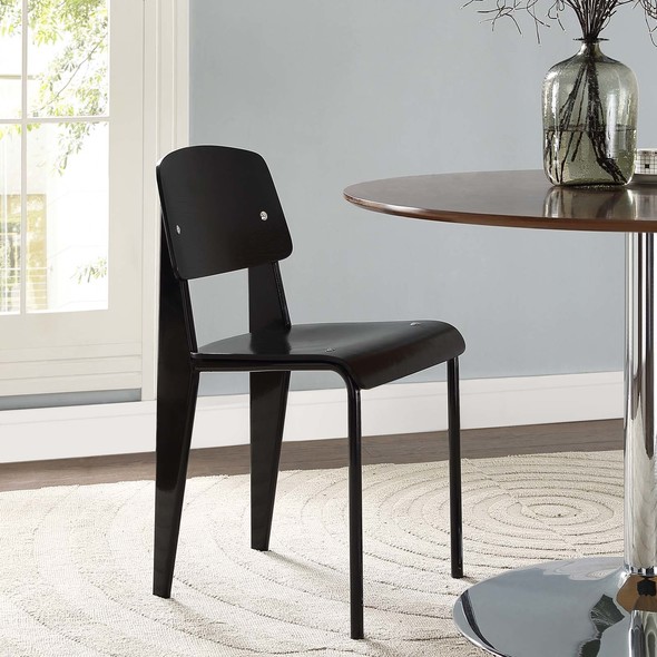 olive chair Modway Furniture Dining Chairs Black Black